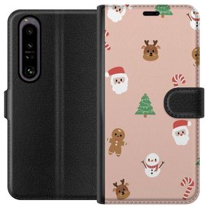 Sony Xperia 1 IV Sort Tegnebogsetui Klassisk Julfest