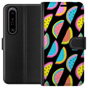 Sony Xperia 1 IV Sort Tegnebogsetui Vattenmelon