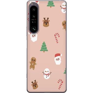 Sony Xperia 1 IV Transparent Mobilskal Klassisk Julfest