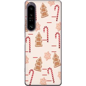 Sony Xperia 1 IV Transparent Mobilskal Julens Godisglädje