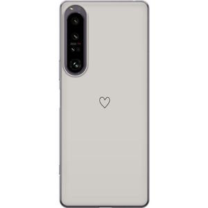 Sony Xperia 1 IV Transparent Mobilskal Grått hjärta