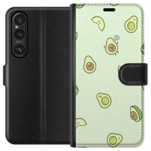 Sony Xperia 1 V Svart Plånboksfodral Avokado
