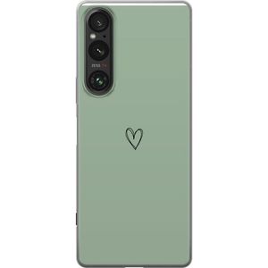 Sony Xperia 1 V Transparent Mobilskal Hjärta