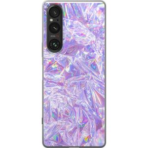 Sony Xperia 1 V Transparent Mobilskal Glitter