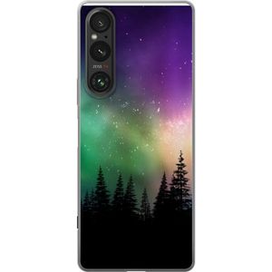 Sony Xperia 1 V Transparent Mobilskal Norrsken