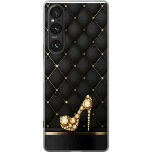 Sony Xperia 1 V Transparent Mobilskal Lyxig Sko