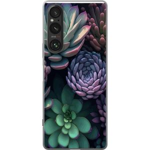 Sony Xperia 1 VI Transparent Mobilskal Taklök grön