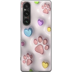 Sony Xperia 1 VI Transparent Mobilskal Fluffiga Tassar