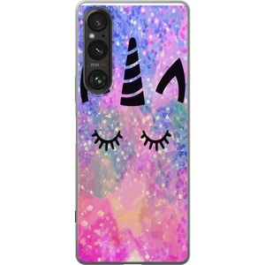 Sony Xperia 1 VI Transparent Mobilskal Söt Katt