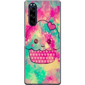 Sony Xperia 5 Transparent Mobilskal Cupcake