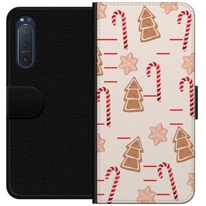 Sony Xperia 5 II Svart Plånboksfodral Julens Godisglädje