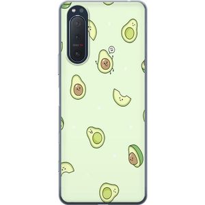 Sony Xperia 5 II Transparent Mobilskal Avokado