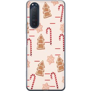 Sony Xperia 5 II Transparent Mobilskal Julens Godisglädje