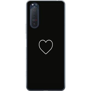 Sony Xperia 5 II Transparent Mobilskal Hjärta