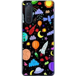 Sony Xperia 5 II Transparent Mobilskal Rymden