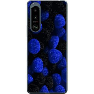 Sony Xperia 5 III Transparent Mobilskal Blå Sockerbitar