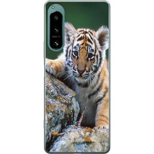 Sony Xperia 5 IV Transparent Mobilskal Tiger