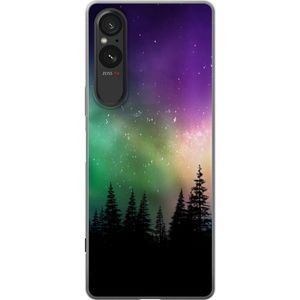 Sony Xperia 5 V Transparent Mobilskal Norrsken