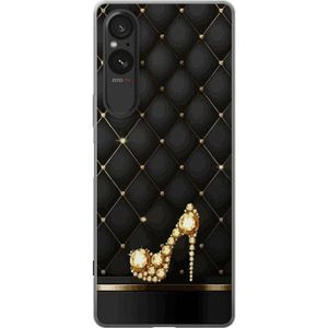 Sony Xperia 5 V Transparent Mobilskal Lyxig Sko