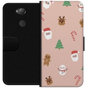 Sony Xperia XA2 Sort Tegnebogsetui Klassisk Julfest