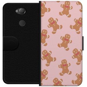 Sony Xperia XA2 Sort Tegnebogsetui Pepparkaksgubbe