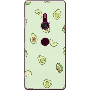 Sony Xperia XZ3 Transparent Mobilskal Avokado