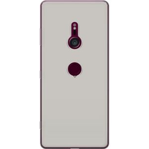 Sony Xperia XZ3 Transparent Mobilskal Grått hjärta