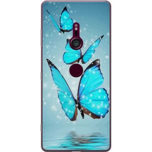 Sony Xperia XZ3 Gjennomsiktig Telefondeksel Magiska Fjärilar