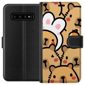 Samsung Galaxy S10 Svart Plånboksfodral Kapivara