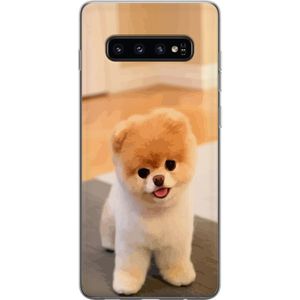 Samsung Galaxy S10 Gjennomsiktig Telefondeksel Söt Valp