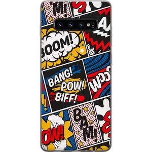 Samsung Galaxy S10 Gjennomsiktig Telefondeksel Tecknat Boom!