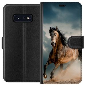 Samsung Galaxy S10e Musta Lompakkokotelo Springande Häst