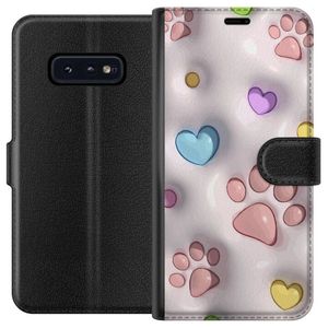 Samsung Galaxy S10e Svart Plånboksfodral Fluffiga Tassar