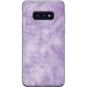 Samsung Galaxy S10e Läpinäkyvä Puhelinkotelo Lila marmor