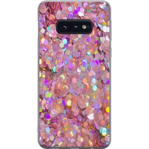Samsung Galaxy S10e Transparent Mobilskal Glitter