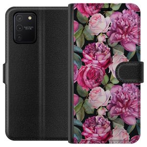 Samsung Galaxy S10 Lite Svart Plånboksfodral Rosor