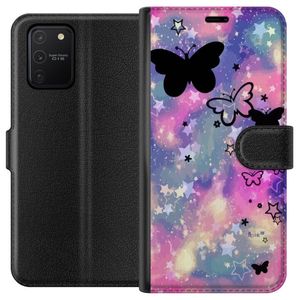 Samsung Galaxy S10 Lite Svart Plånboksfodral Flygande fjärillar