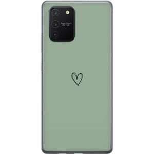 Samsung Galaxy S10 Lite Transparent Mobilskal Hjärta