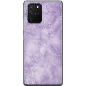 Samsung Galaxy S10 Lite Transparent Mobilskal Lila marmor