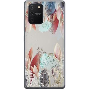 Samsung Galaxy S10 Lite Gjennomsiktig Telefondeksel Blommor