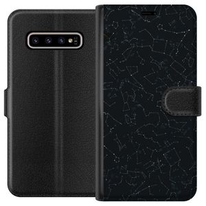 Samsung Galaxy S10+ Sort Lommebokdeksel Himlakroppar