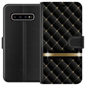 Samsung Galaxy S10+ Musta Lompakkokotelo Lyxigt