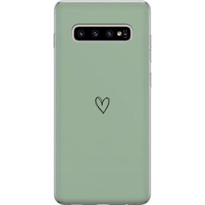 Samsung Galaxy S10+ Transparent Mobilskal Hjärta
