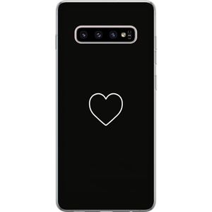 Samsung Galaxy S10+ Transparent Mobilskal Hjärta