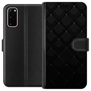 Samsung Galaxy S20 Sort Lommebokdeksel Exklusivt Mönster