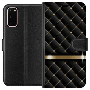 Samsung Galaxy S20 Sort Lommebokdeksel Lyxigt