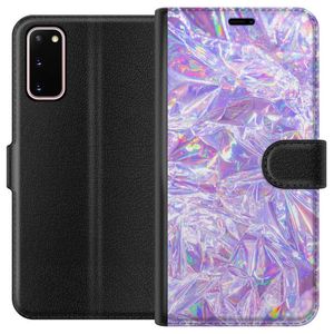 Samsung Galaxy S20 Sort Lommebokdeksel Glitter