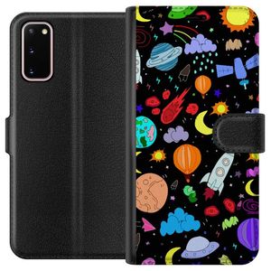 Samsung Galaxy S20 Svart Plånboksfodral Rymden