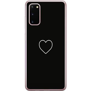Samsung Galaxy S20 Gjennomsiktig Telefondeksel Hjärta