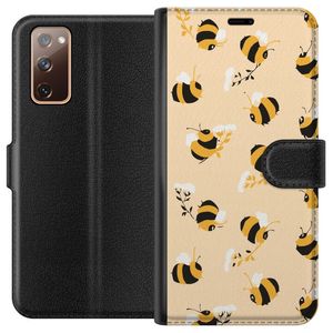 Samsung Galaxy S20 FE Svart Plånboksfodral Humlor